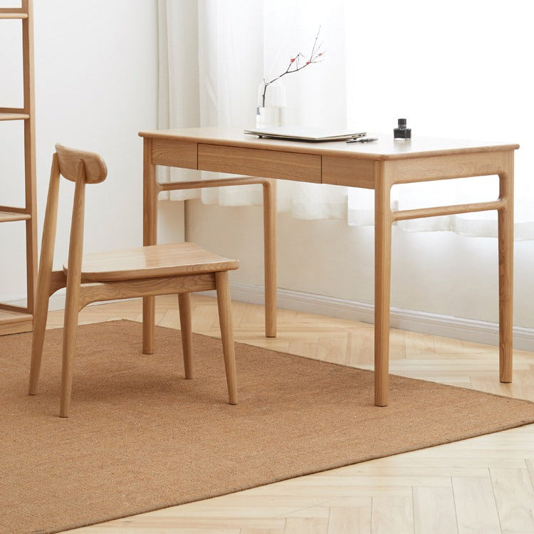 Ash Solid Wood Minimalist Modern Computer Desk