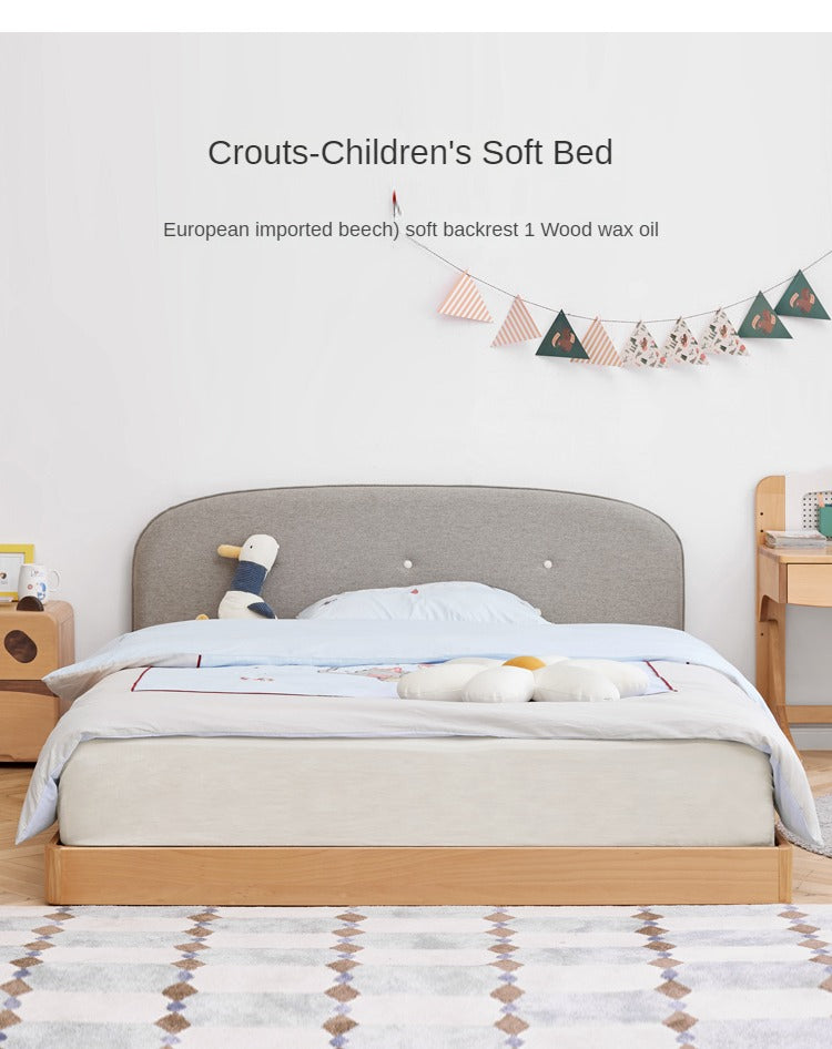 Beech Solid Wood Children's Soft Single Bed