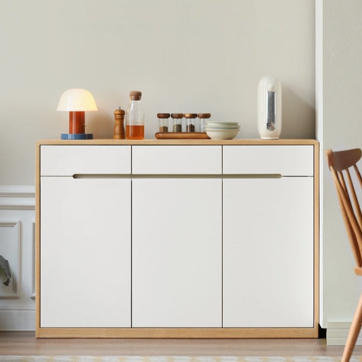 ultra-thin sideboard narrow kitchen cabinet locker solid wood tea ...
