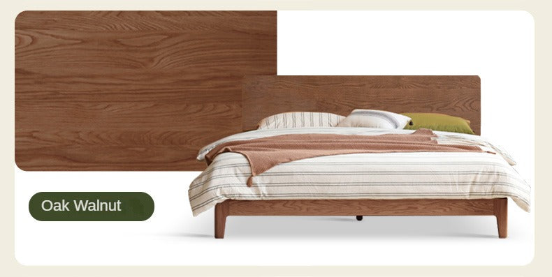 Cherry solid wood bed medieval style<