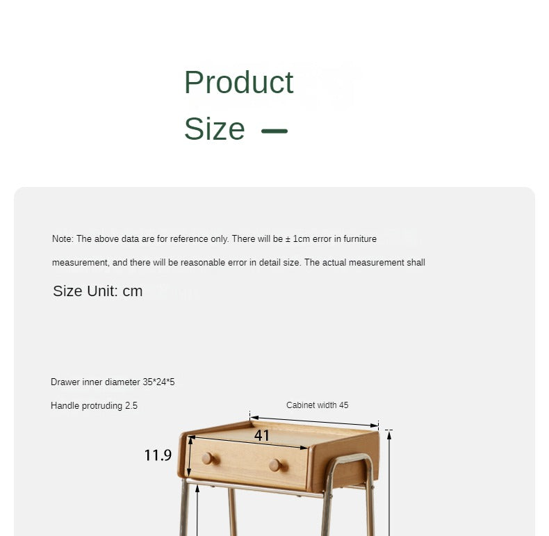 Oak Solid Wooden Edge Cabinet, cute robot shape-