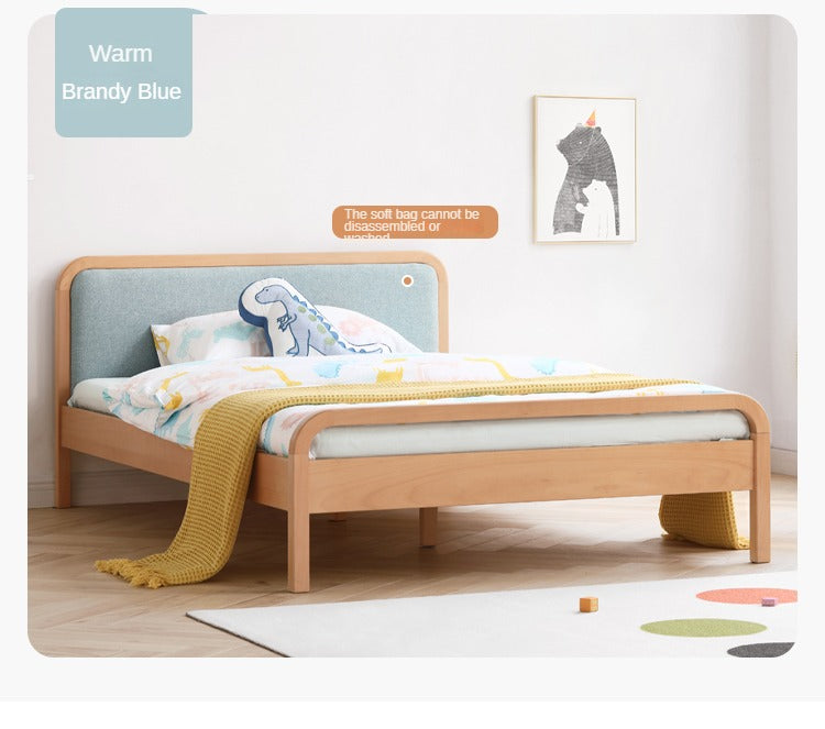Beech solid wood kds bed")