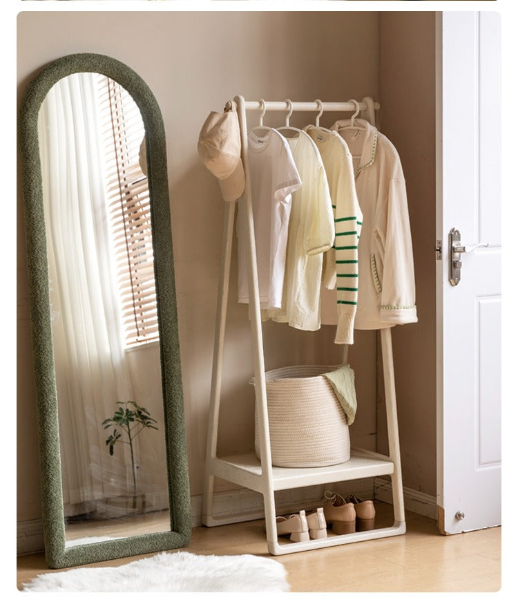 Oak solid wood clothes hangers rack: