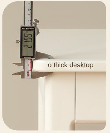 Solid RubberWood Wood Office Desk with Drawer