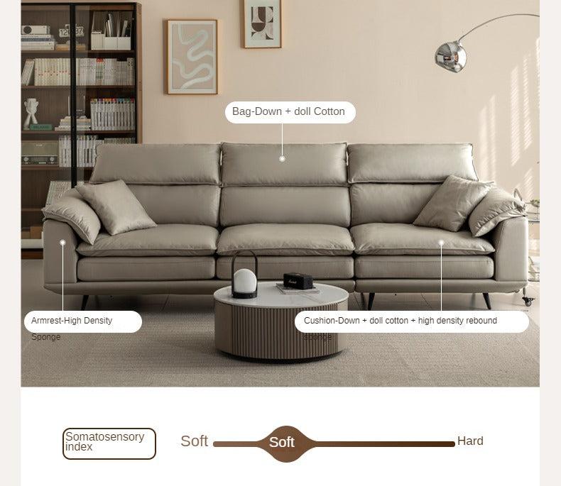 Fabric Modern Three Seat Down Sofa