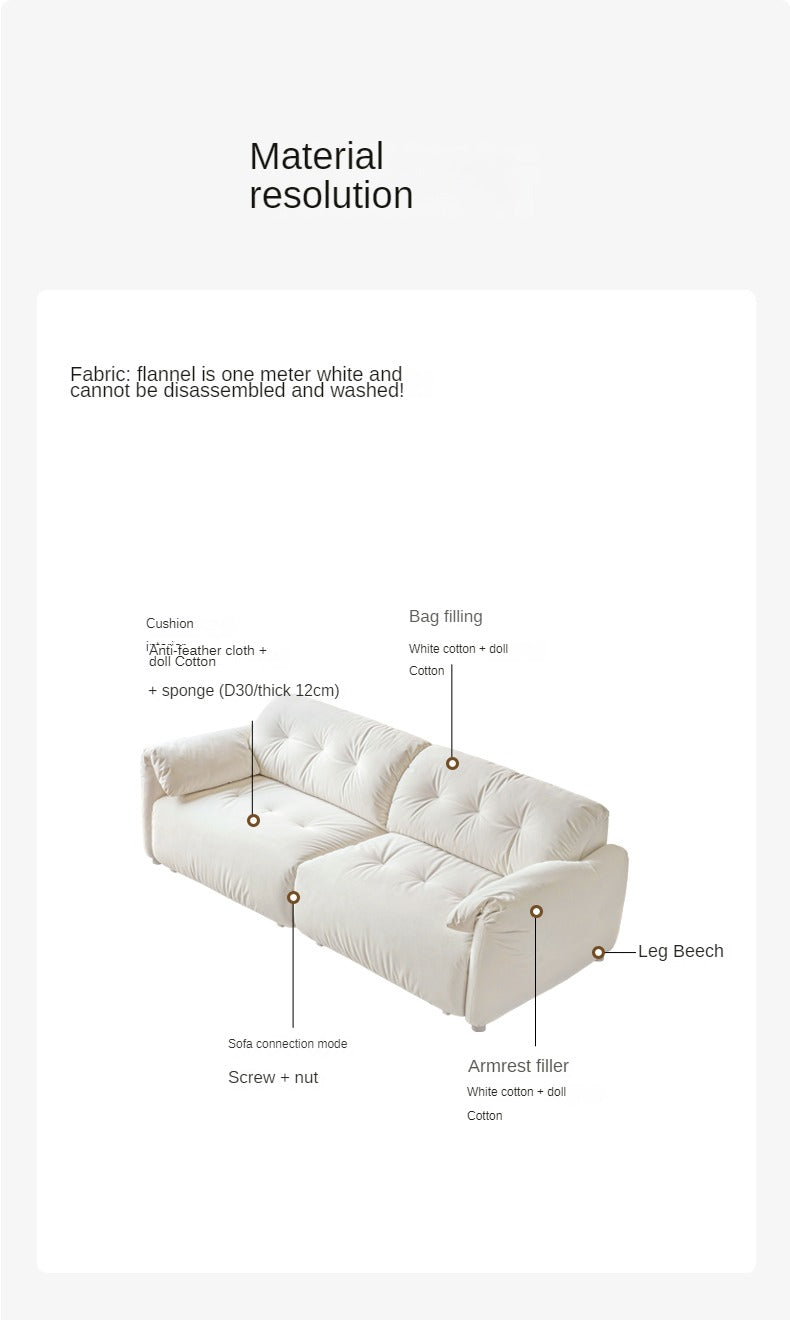 Fabric dual-purpose electric modern sofa