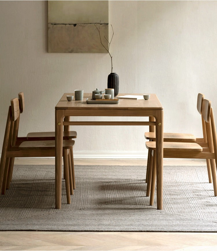 Ash solid wood modern dining table