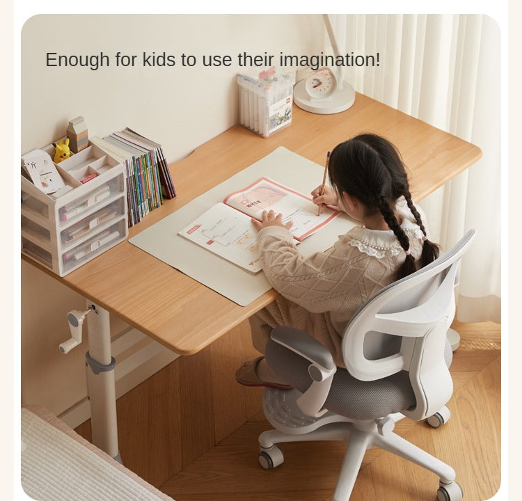 Beech Solid Wood Children's Liftable Desk