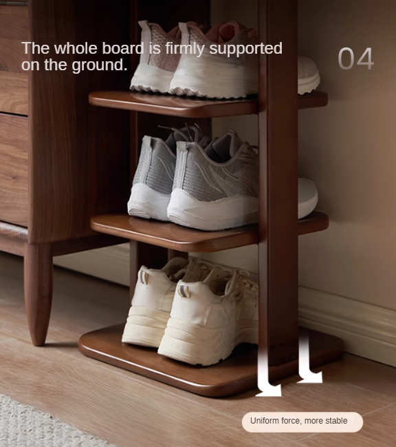 Beech Solid Wood Ultra-Narrow Shoe Cabinet