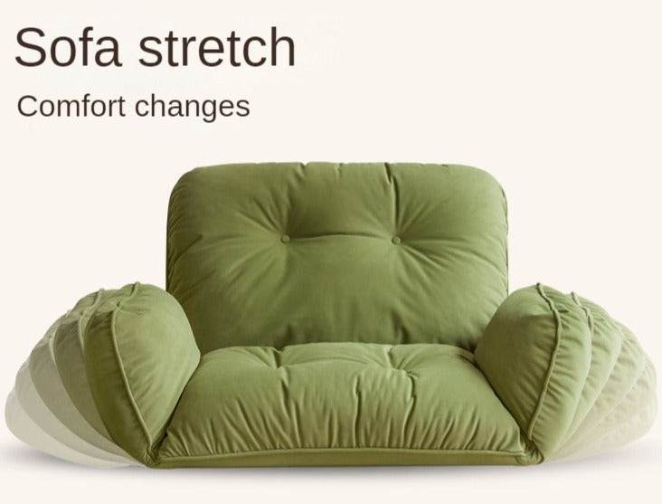 Multiple adjustable Soft velvet fabric floor Armchair"-