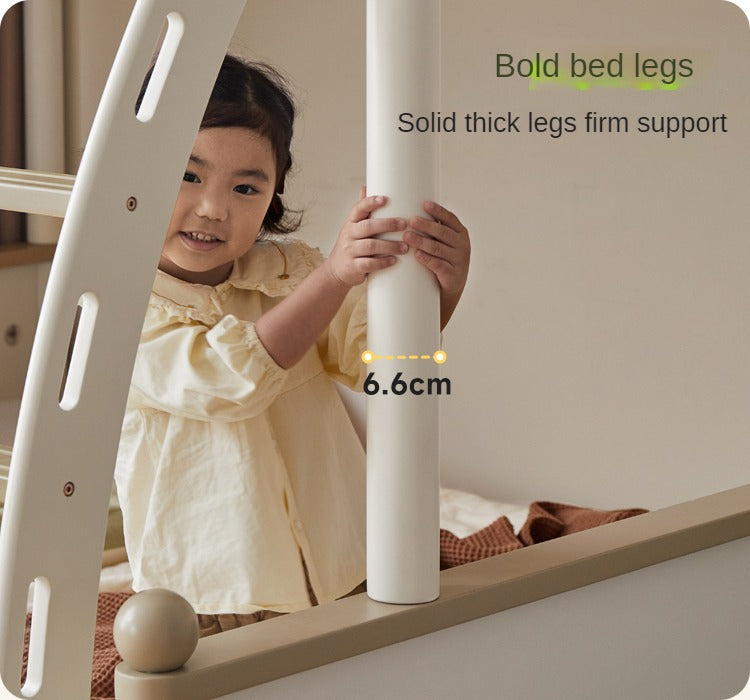 Beech solid wood children's bunk bed