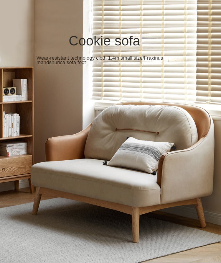 Technology Cloth cookie Sofa, Ash solid wood "