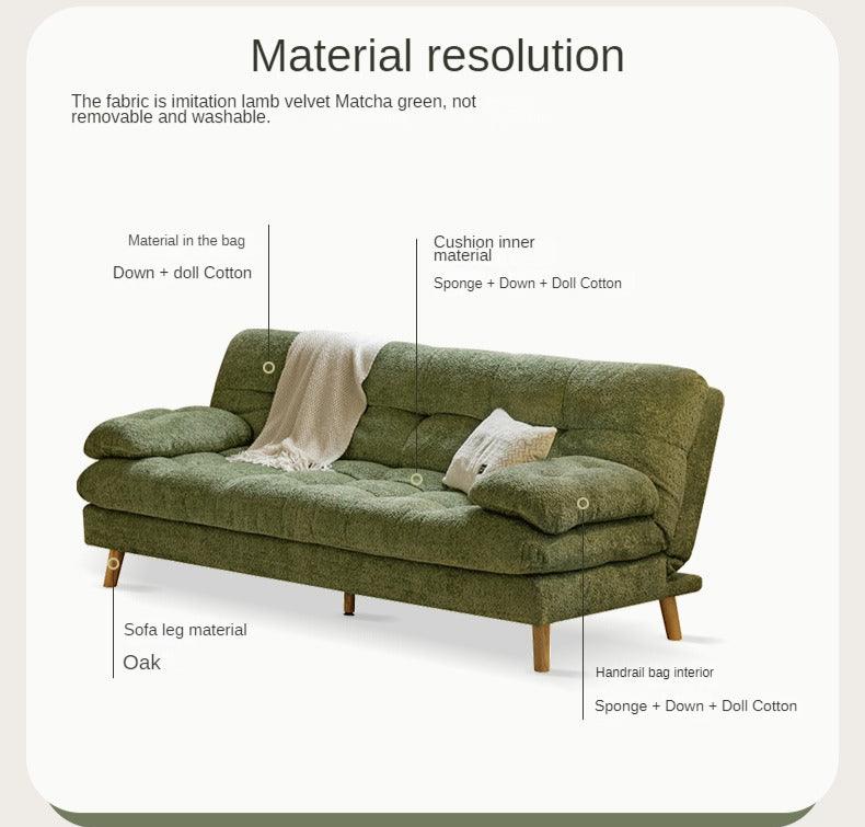 Fabric Sleeper sofa modern simple