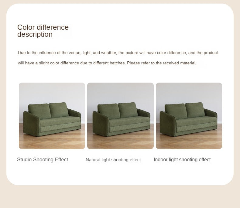 Fabric floor folding dual-purpose sofa