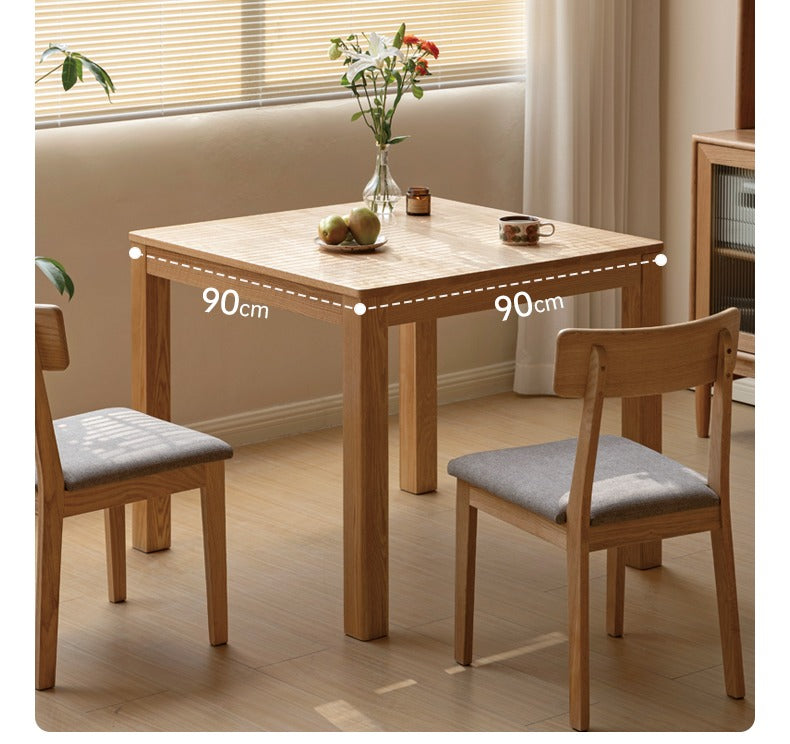 Oak solid Wood Dining Table Square ,