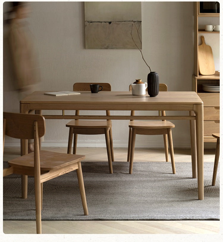 Ash solid wood modern dining table