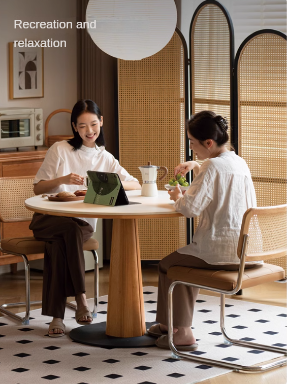 Cherry Solid Wood Rock Table Rock Dining Table