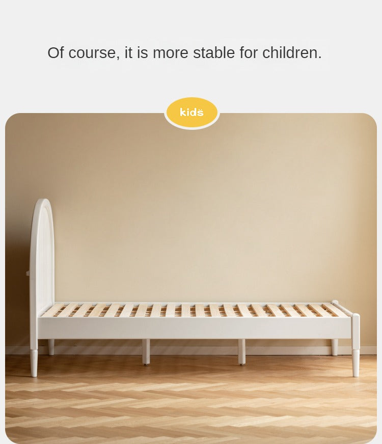 Poplar Solid Wood High Headboard Children's Bed