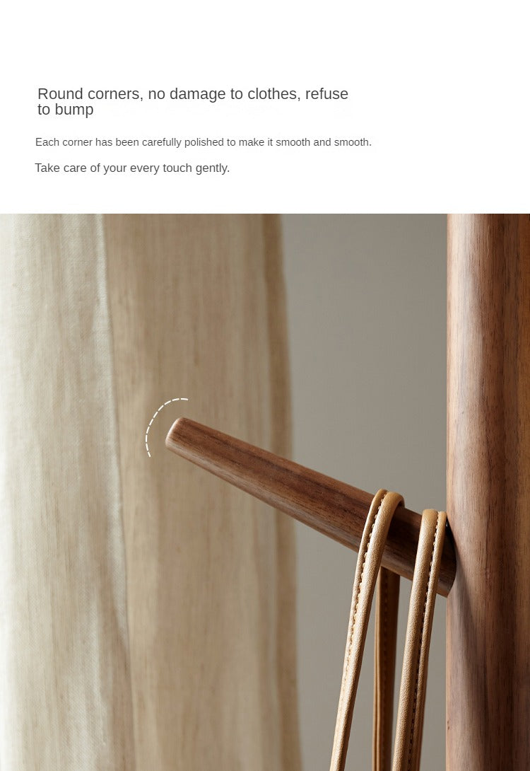 Black Walnut Solid Wood Clothes Hanger: