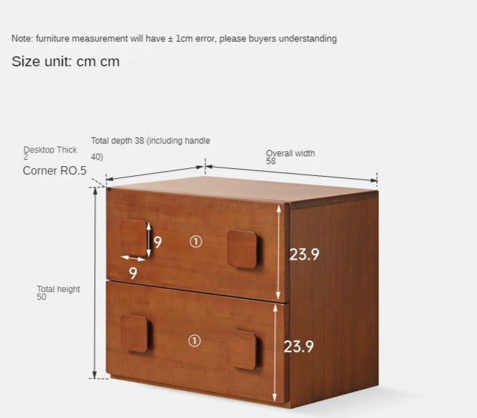 Poplar solid wood retro module combination TV cabinet-