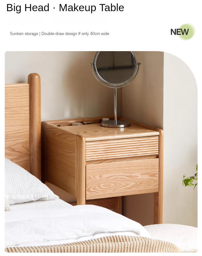 Oak Dressing Table Multifunctional nightstand