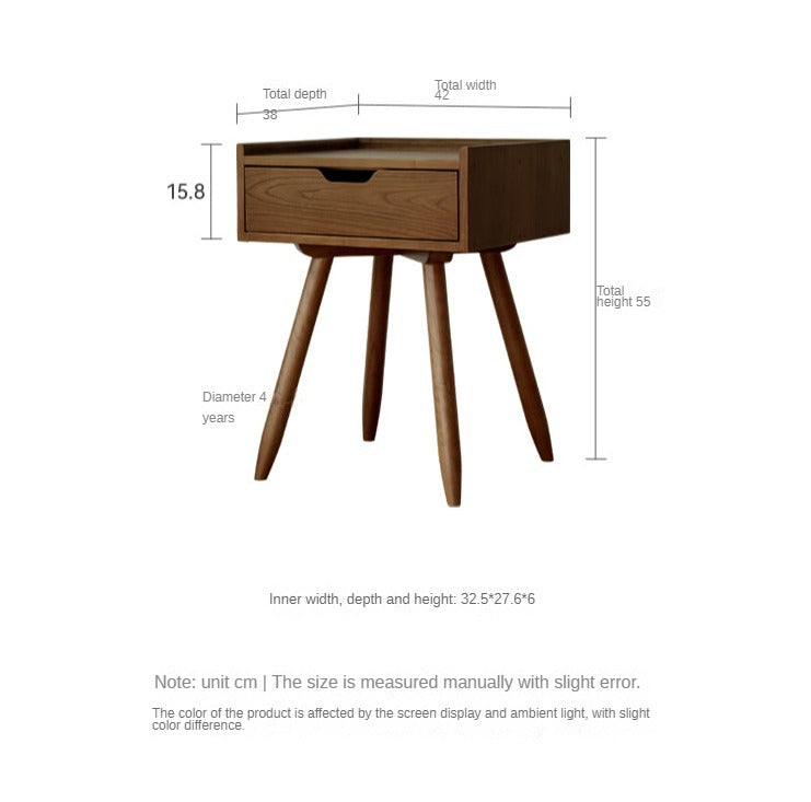 Ash solid wood bedside table*