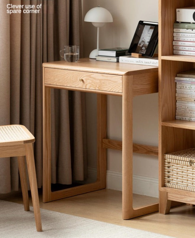 Small office desk Oak solid wood-