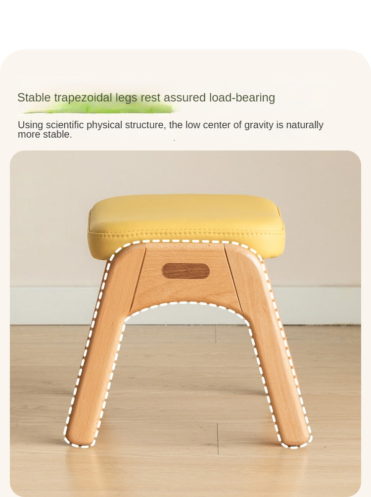 Beech Solid Wood Children's Stool