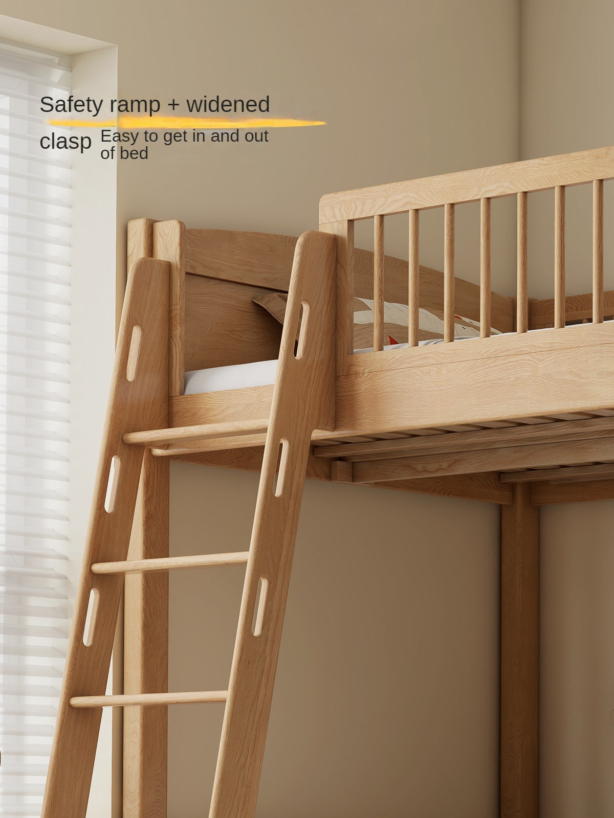 Oak solid wood Bunk Bed.