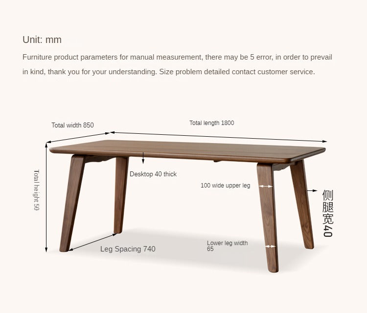 Black Walnut, Ash Large Dining Long Table