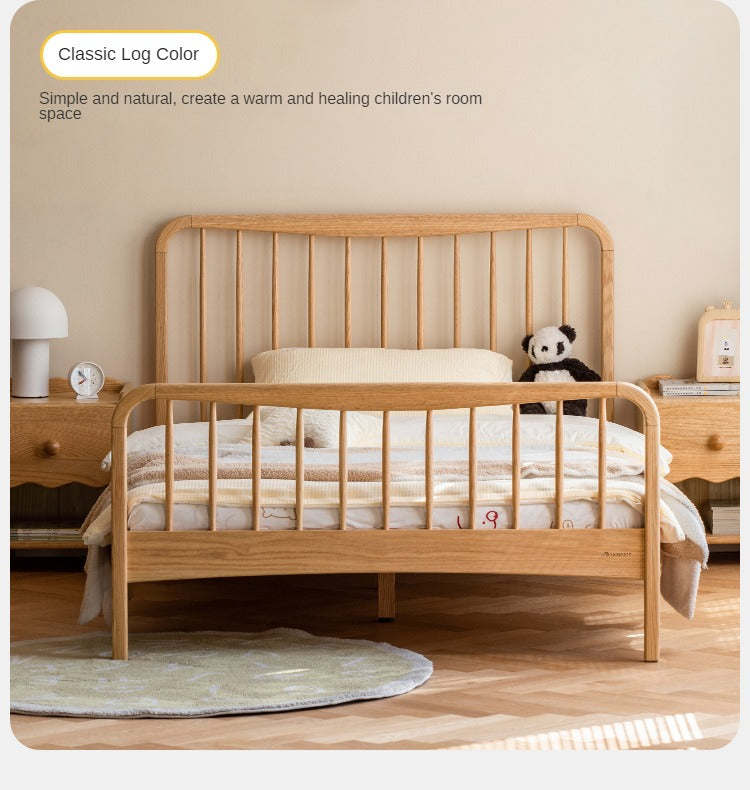 Oak Solid Wood Children's High Head Windsor Bed