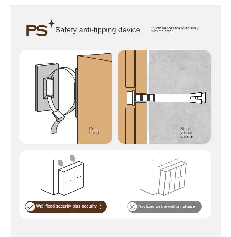 Poplar Solid Wood Modern Lighted Locker White Cream Style Wardrobe