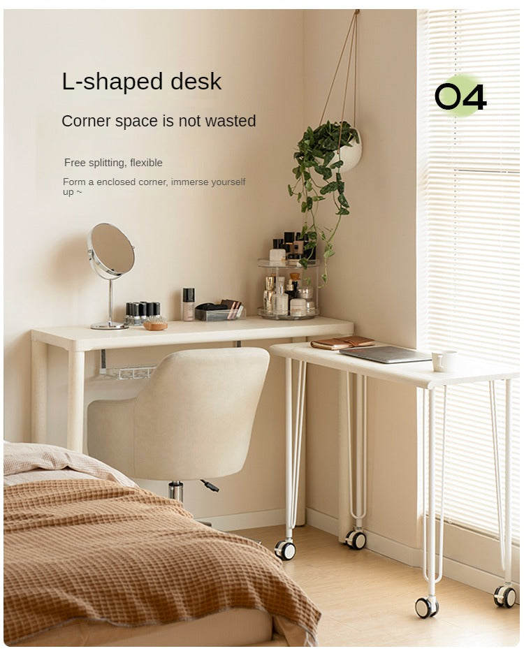 Oak Solid wood Cream style Study table Office desk "