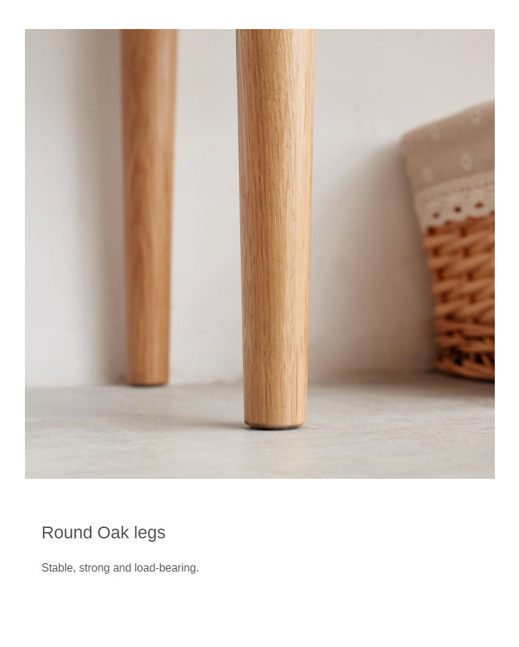 Bench Rattan Oak solid wood -