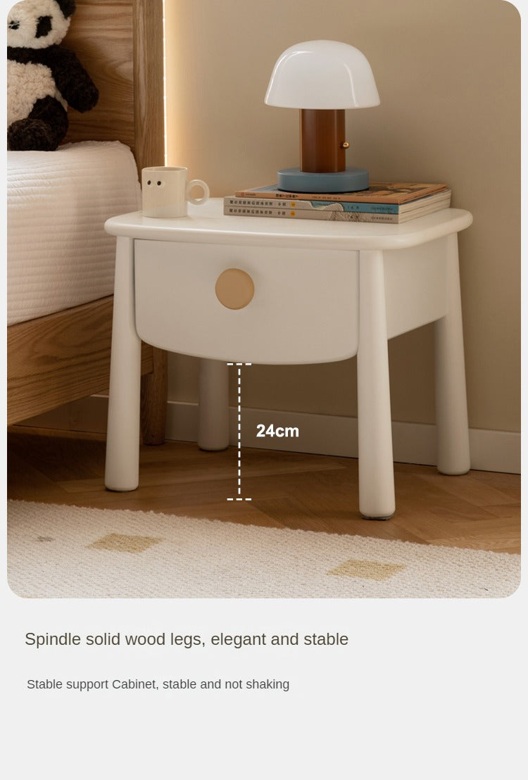 Beech, Poplar solid wood kid's nightstand=