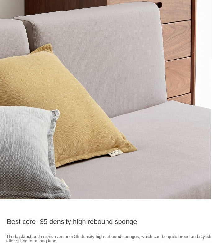 Oak solid wood sofa bed dual-purpose foldable telescopic bed