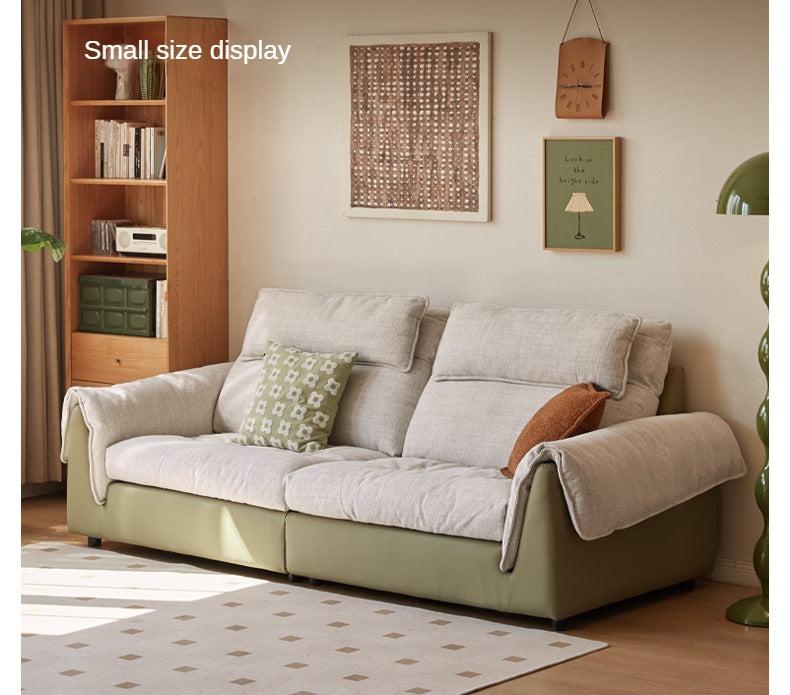 Fabric modern simple high back down sofa