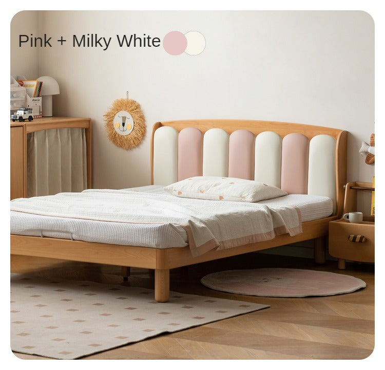 Beech Solid Wood Soft Single Kid's Bed