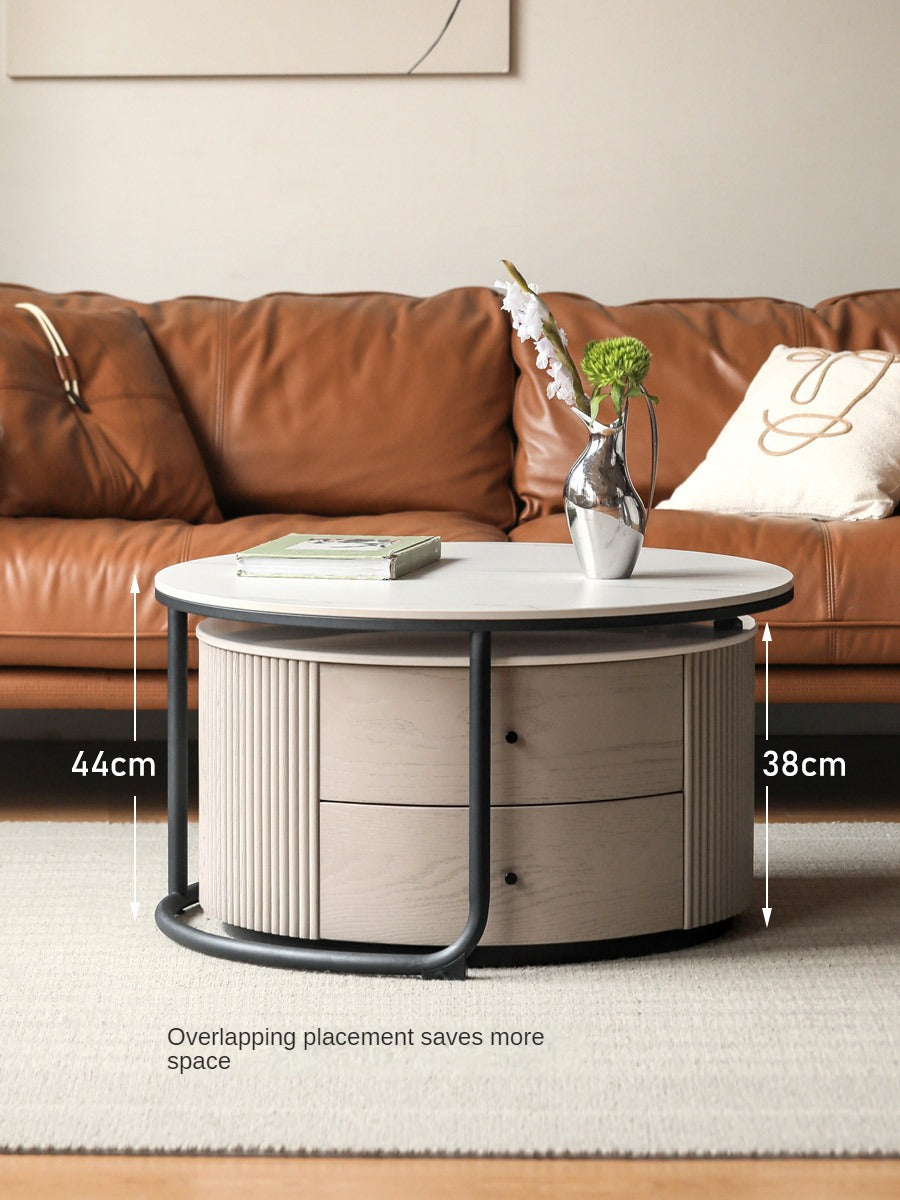 Oak Solid Wood Combination Light Luxury coffee Table "