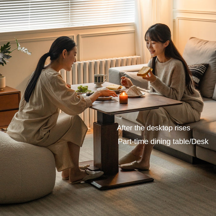Black Walnut /Oak lift coffee table+