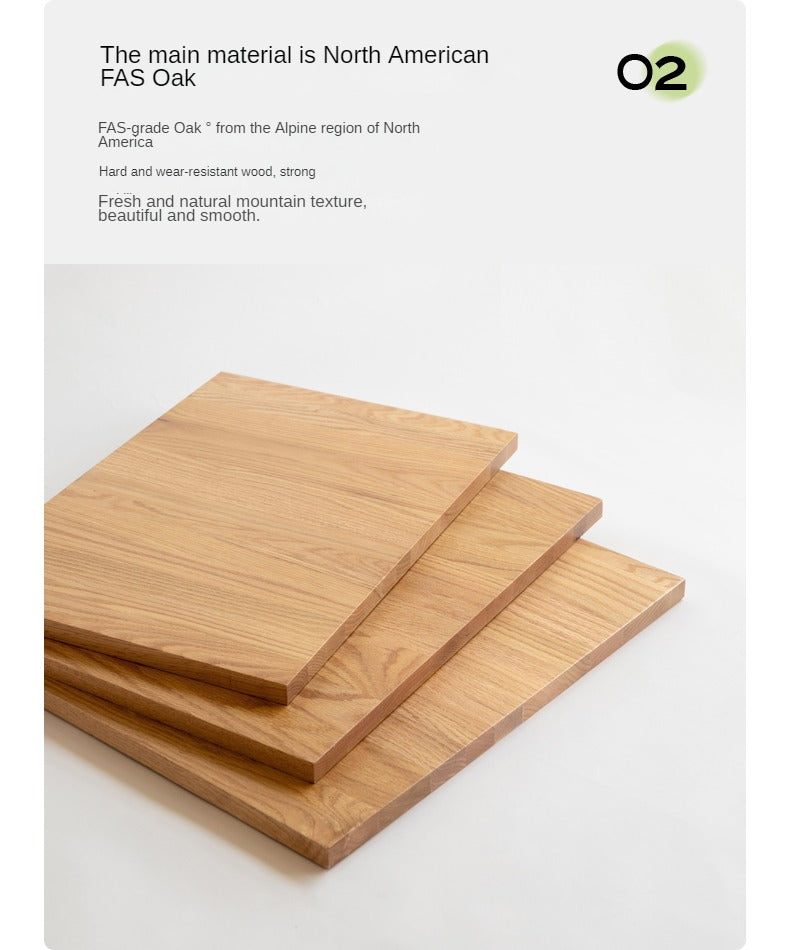 Oak Solid Wood Edge Side Cabinet Corner Bedside-
