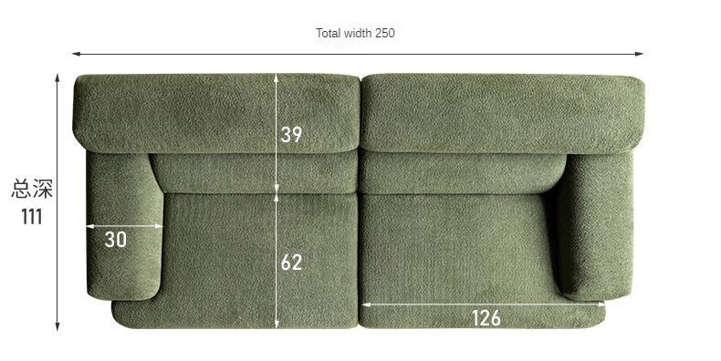 Fabric Modular Lambskin Sofa