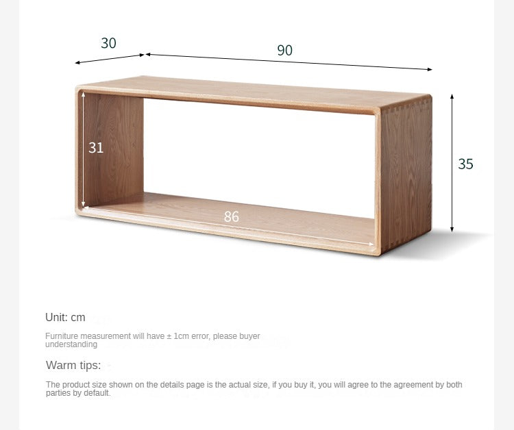 Ash, Black walnut, Oak solid wood small combination bookcase<