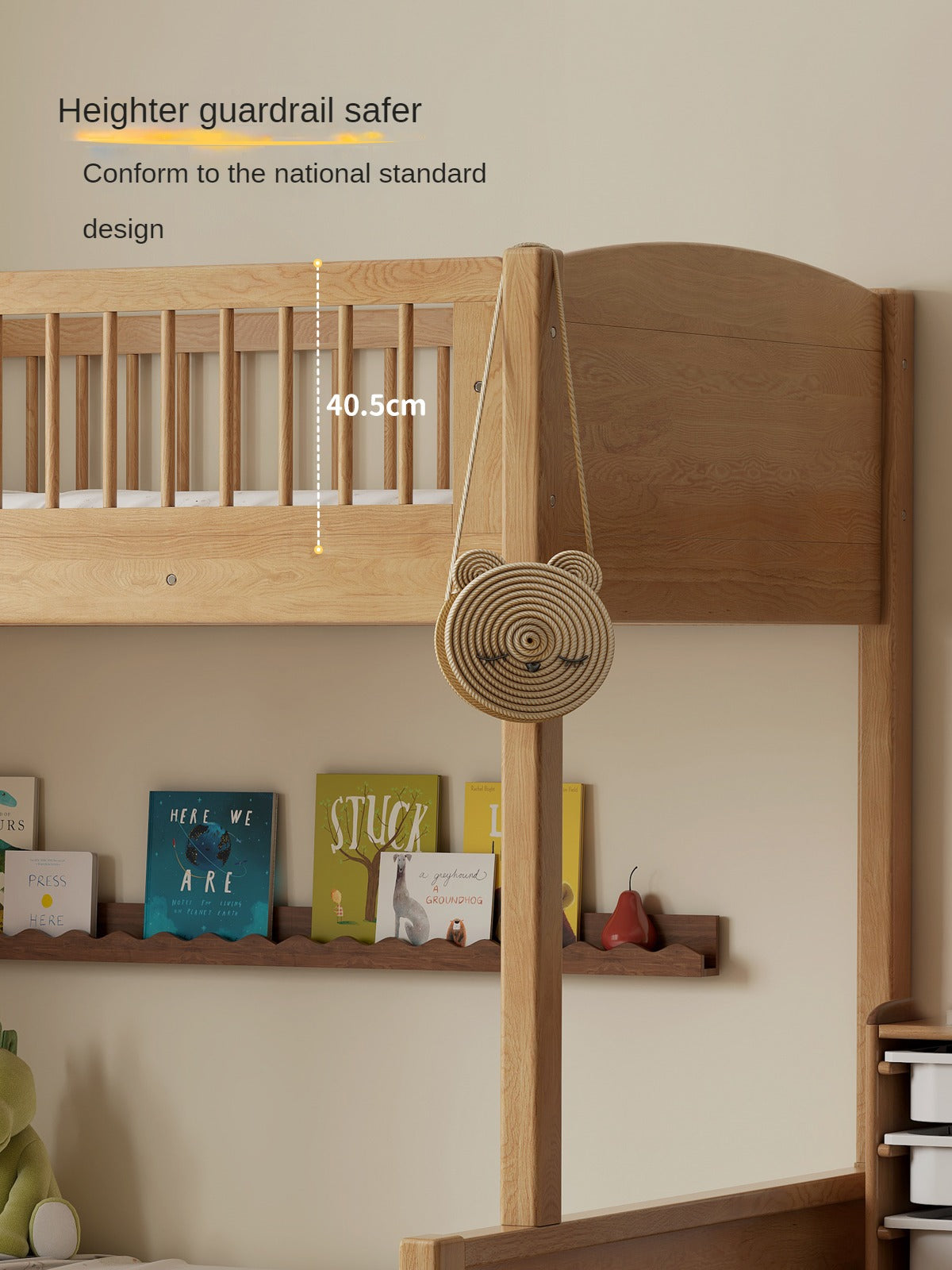 Oak solid wood Bunk Bed.