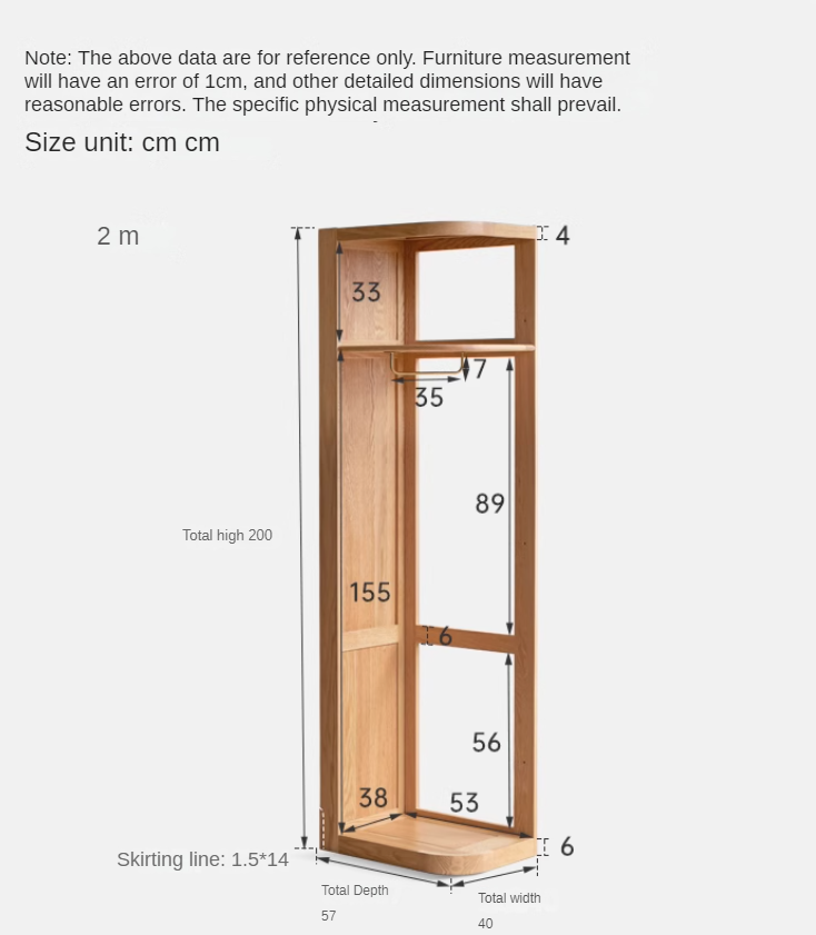 Oak, Cherry Solid Wood Corner Triangle Cabinet Corner Wardrobe