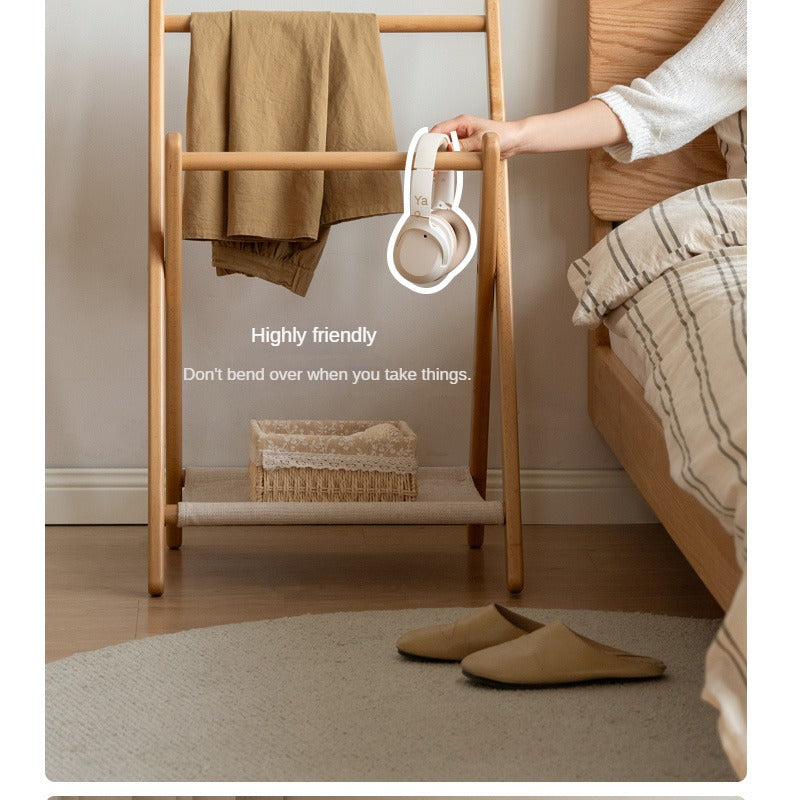 Beech solid wood clothes hanger