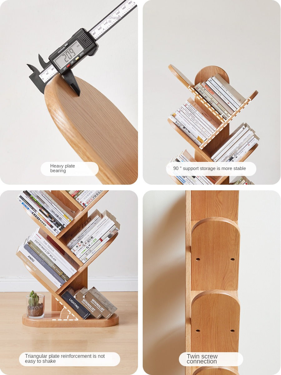 Oak Solid Wood Creative Bookcase -