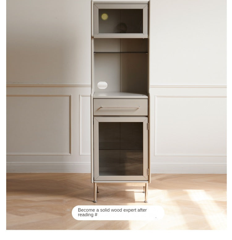 Poplar Solid Wood High Side Cabinet Light Luxury Kitchen Sideboard "