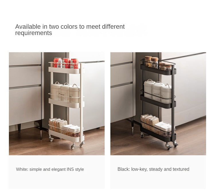 Mini Cart, Modern and Minimalist Kitchen Storage Rack"