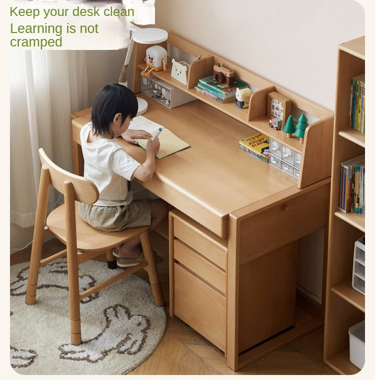 Beech, Oak Solid Wood Children's Desk